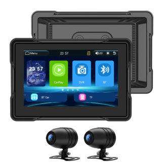 Motorcycle Wireless CarPlay GPS Dash Cam - Waterproof & Vibration-Proof